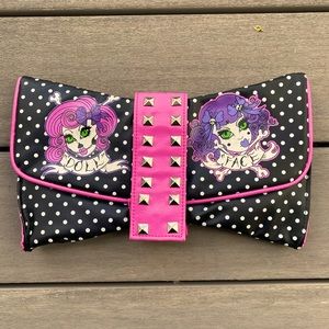 Too Fast Polka Dot Studded Pink Dollface Purse